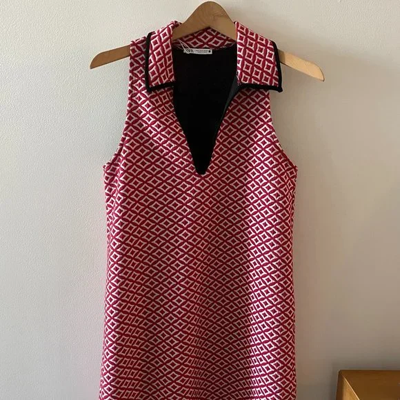 Zara Mini Dress (Red/White) - Picture 2 of 2